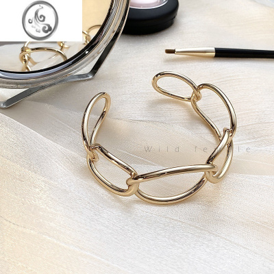 JiMi轻奢小众设计金属冷淡风手链ins网红高级感手饰手镯女个性配饰品