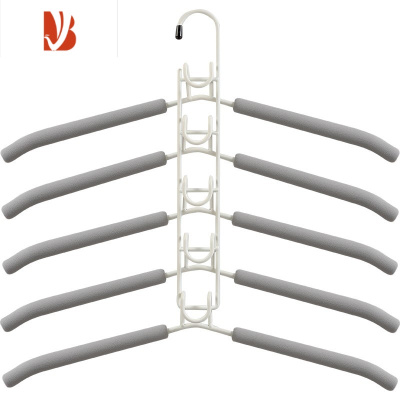 三维工匠多层衣架多海绵防滑魔术收纳衣挂衣柜衣撑家用挂衣架子衣服架