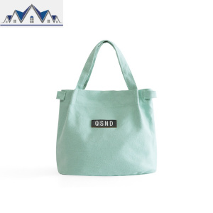 饭盒袋迷你手提帆布小便当包上班族妈咪简约便携带饭的手拎午餐包 三维工匠收纳包