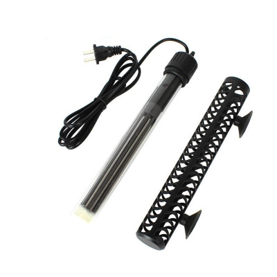 鱼缸加热棒加温棒 迷你短款防爆玻璃加热棒 水族箱加热器500W