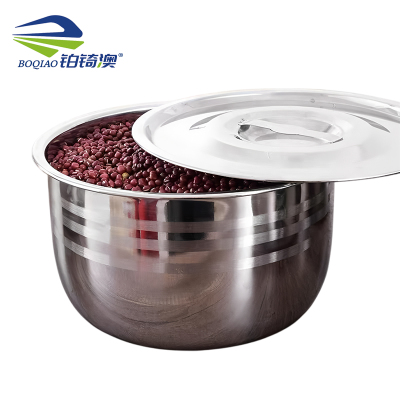 铂锜澳 不锈钢带盖料盆/套