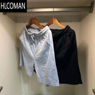 HLCOMAN()短裤男夏季休闲裤运动灰色卫裤宽松大码五分裤子