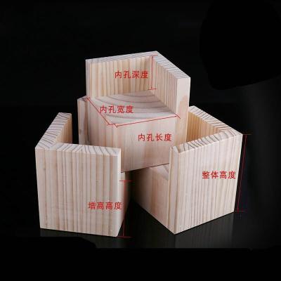 美帮汇床脚腿木块茶几脚垫高块实木支撑脚沙发脚桌腿加高垫柜脚 内7x7cm增高5cm/个