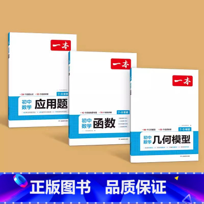 提分套装]几何模型+函数+应用题 [正版]2025新版初中数学几何模型数学函数应用题中考数学必刷题数学专项训练七八九年级