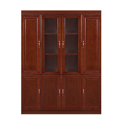 尔迈 文件柜更衣柜办公书柜实木贴皮资料柜储物柜 4门