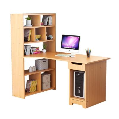 电脑桌家用台式书柜书桌组合一体桌子简约卧室学生现代简约写字桌
