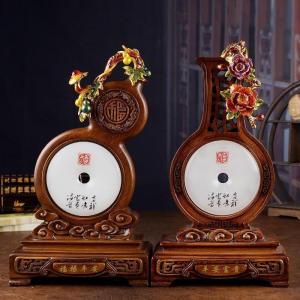 家柏饰(CORATED)福禄平安葫芦摆件平安扣花瓶客厅酒柜博古架装饰品送闺蜜新婚