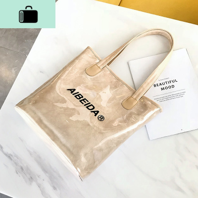 大包包女手提包2020新款潮韩版简约果冻包百搭单肩包大容量托特包NEW LAKE女士单肩包