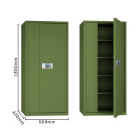 质凡 军绿色保密柜/通门无抽屉电子锁 /ZF-BMG004/900*420*1850mm