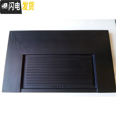 三维工匠石茶盘家用大中小号长方形日式乌金石头茶盘功夫现代简约茶海茶台 款十:长60CM宽40CM厚3CM拉条流水茶盘茶具