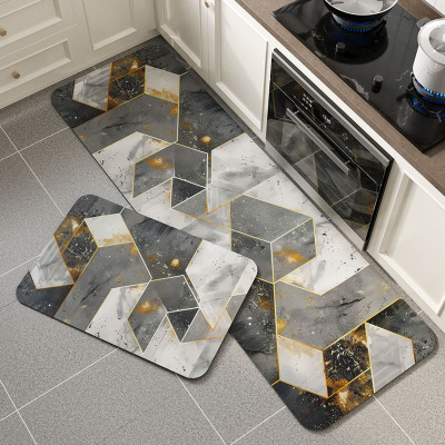 硅藻泥厨房地垫防滑防油免洗可擦专用垫门口耐脏防水脚垫长条地毯