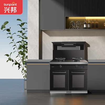 SUNPOINT兴邦集成灶蒸烤独立油烟机燃气灶一体集成灶家用大风量烟机烟灶智能联动[独立蒸烤]JJZT-S2-DZK