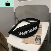 胸包运动斜挎包休闲学生单肩包ins潮牌小背包百搭韩版个性腰包NEW LAKE 黑色男士腰包