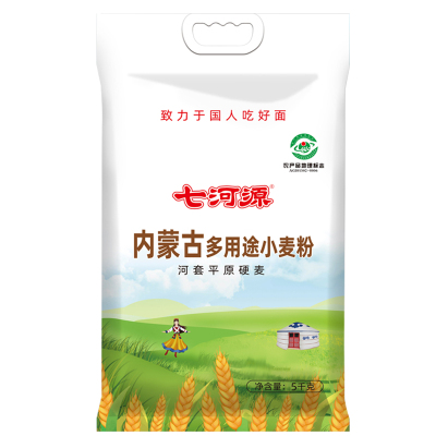 七河源 多用途小麦粉 5kg 河套面粉