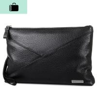 男包手拿包手包时尚简约软皮商务头层牛皮包大容量手抓包潮NEW LAKE男士手拿包