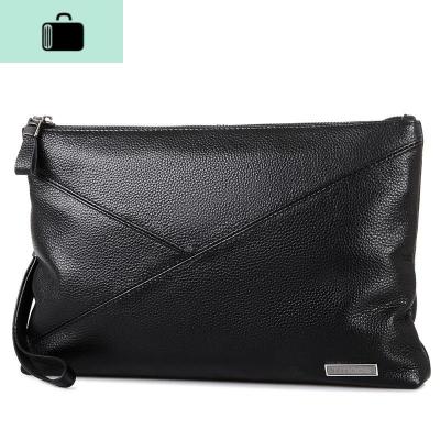 男包手拿包手包时尚简约软皮商务头层牛皮包大容量手抓包潮NEW LAKE男士手拿包