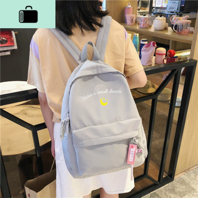 ins风泫雅书包女韩版初中高中学生古着感少女背包校园双肩包森系NEW LAKE
