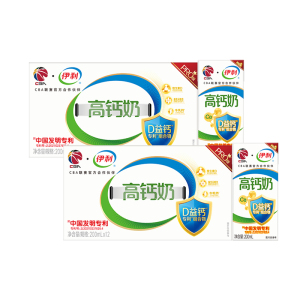 [9月生产]伊利 高钙牛奶 200ml*12盒*2箱 早餐伴侣