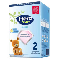 有效期到26年9月-Hero Baby经典纸盒婴幼儿配方奶粉2段(6-12个月)700g盒装