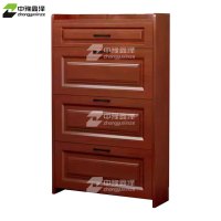 中豫鑫泽 ZYXZ4022010 木质翻斗鞋柜入户门口窄边鞋柜双层单抽屉