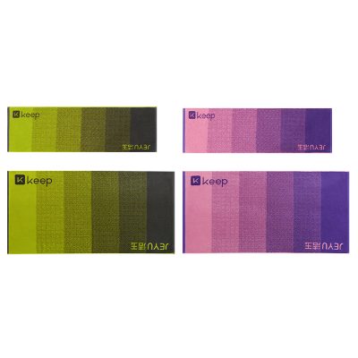 洁玉 KEEP联名款-进阶时刻7A级抗菌纯棉运动巾1条+浴巾1条 J5906Y+J5906B 续航绿
