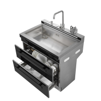 欧诚集成水槽900宽单槽+保洁柜(X01-8)