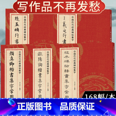 集字常用对联5册 [正版]集字常用对联全套5册每册168幅 春联+贺联+赠联3大类 民间传统文化集字毛笔书法练字帖临摹学