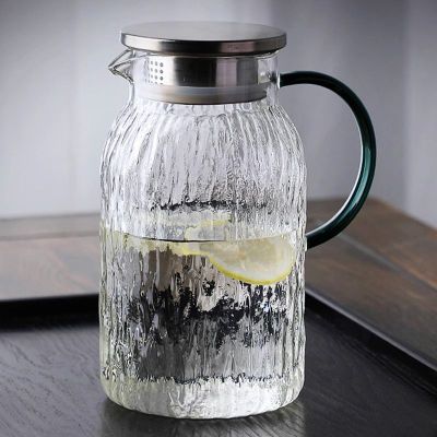 [补贴10%]冷水壶耐高温树纹家用凉水壶杯大容量客厅玻璃壶泡茶壶套装高颜值