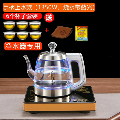 古达净水器专用全自动底部自动上水电热烧水壶玻璃抽水电茶壶单炉茶具_净水器专用手把上水品茗杯