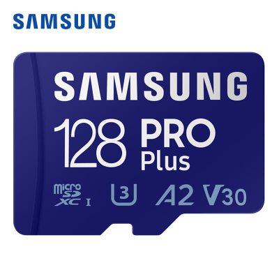 三星(SAMSUNG)128GB TF(MicroSD)高速存储卡Pro Plus U3 V30 A2 4K读180M