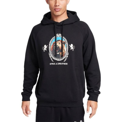 NIKE耐克连帽卫衣运动休闲加绒保暖针织男装套头衫FB7124-010 D