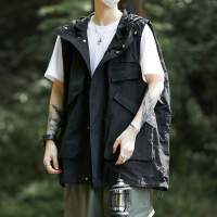 山系登山户外机能工装马甲男穿搭男坎肩背心百搭无袖马夹潮牌外套