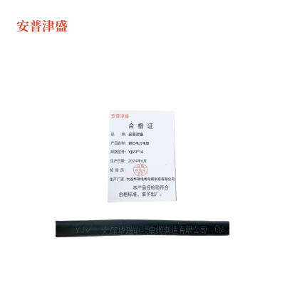 安普津盛 铜芯电力电缆YJV3*16mm 米