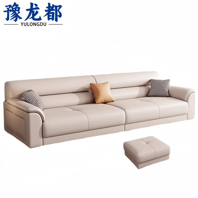 豫龙都沙发四人位+脚踏套