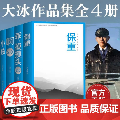 [任选]正版大冰作品集4册 小孩 啊2.0 乖摸摸头 保重 大冰的书新书 阔别三年全新作品全集 小蓝书系列收官之作保重现