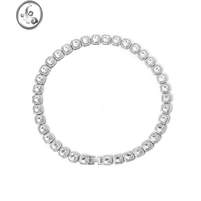 JiMi欧美冰糖项链美式街头古巴链说唱INS镶钻锆石嘻哈Hiphop情侣配饰