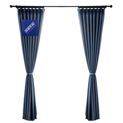 安居先森 双面麻 宽1米*高2.8米 卧室客厅书房阳台宿舍遮光防晒隔热窗帘 1.00 米/个 (计价单位:个) 蓝色