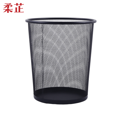 柔芷 铁艺垃圾桶 中 个