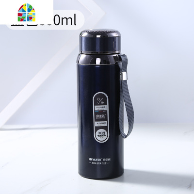 男女不锈钢保温瓶户外1000ml水杯便携车载800ml水壶 FENGHOU 原色800ml送杯刷保温杯