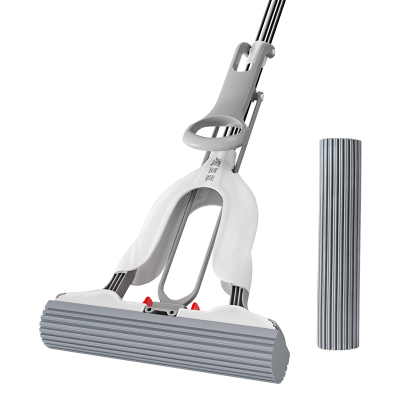 海绵拖把家用一拖吸水免手洗对折式胶棉挤水地拖净