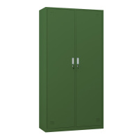 铭威盾铁皮更衣柜宿舍储物柜钢制内务柜制式绿皮衣帽柜子绿色2门更衣