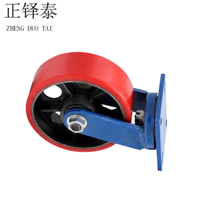 正铎泰 聚氨酯 重型铁芯轮万向轮10寸250mm /个