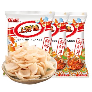 上好佳鲜虾片80g*2包膨化休闲零食儿童怀旧食品小吃