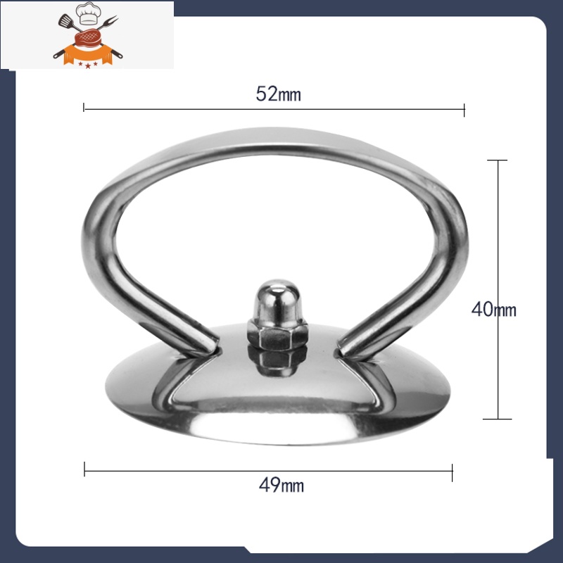 通用型锅盖顶帽锅盖把手不锈钢把手可立把手锅盖头帽盖帽锅盖配件 敬平 小扁环 (小孔专用)锅具配件