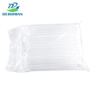 DERUIMAN一次性奶茶大口径吸管透明加粗吸管独立包装100只