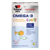 德国进口双心(Doppelherz) 儿童DHA鱼油 脑聪明护眼保护视力 60片