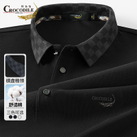 鳄鱼恤CROCODILE 男士商务休闲POLO衫秋冬潮流百搭长袖POLO