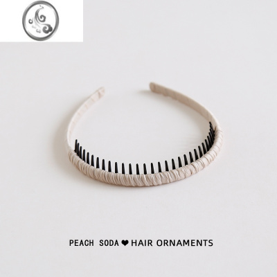 JiMi洗脸发箍带齿防滑简约化妆敷面头箍网红气质百搭发卡甜美头饰发饰