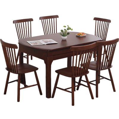 依韵珂餐桌椅1桌6椅150*90*75cm套