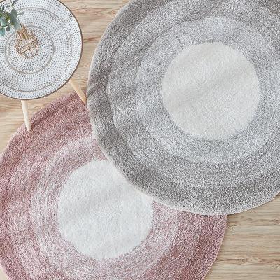 家柏饰(CORATED)地毯圆形北欧简约客厅茶几沙发卧室少女儿童床边转椅定制地垫